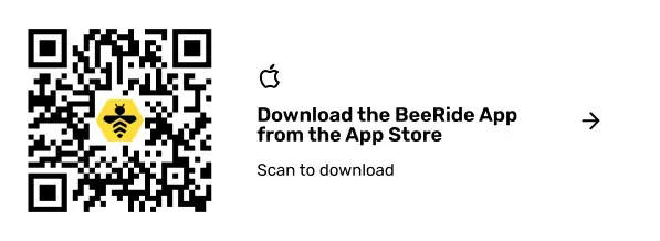 Kodi QR për shkarkimin e aplikacionit BeeRide nga App Store